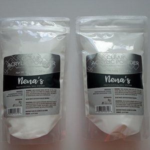 Nena's , Acrylic Powder Clear 16oz(2 Pack).